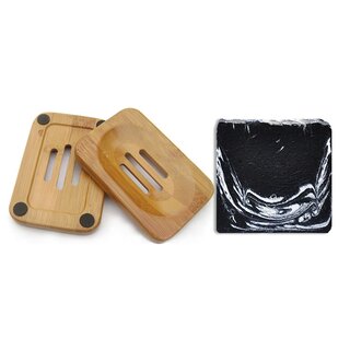 Mijo BALANCE Schwarze Seife + Seifenschale