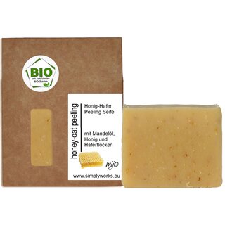 Mijo HONEY OAT Peelingseife, Honig- Haferflockenseife